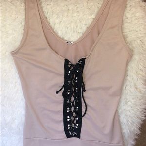 Beige Bodysuit